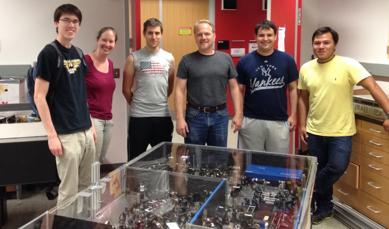 Main laser table in motion