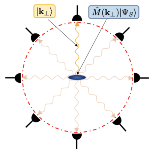 Schematic of photodetectors surrounding trap